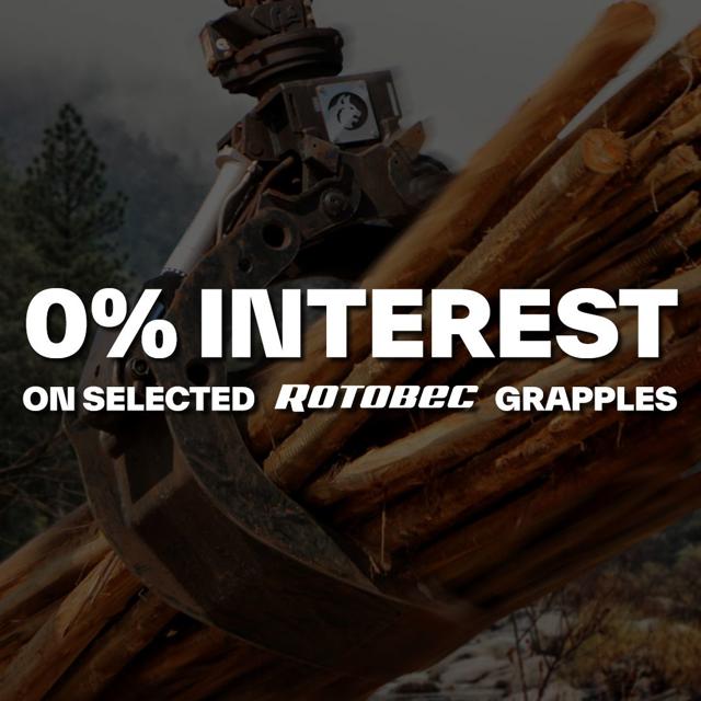 0% Interest On Selected Rotobec Grapples